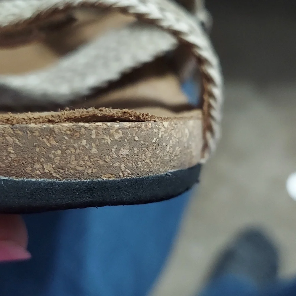 Taos Trulie Women’s Beige Braided Comfort Sandals - Picture 8 of 8